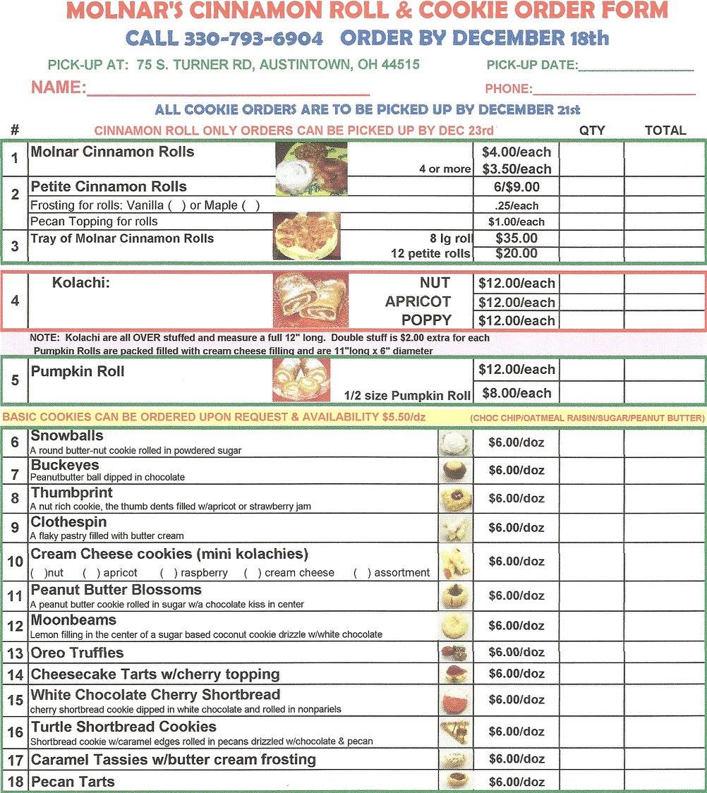 order sheet1 - Molnar's Concessions